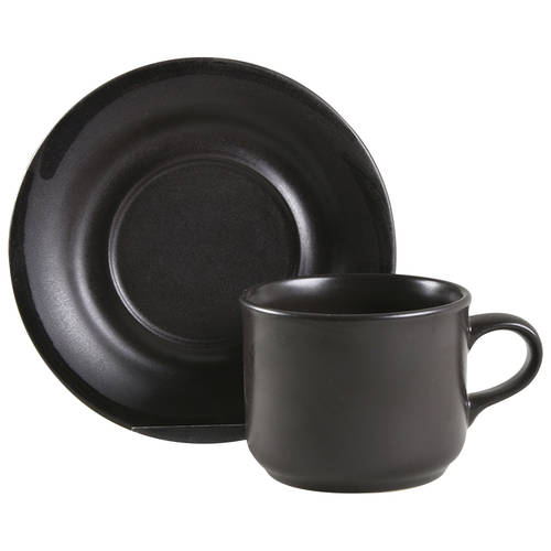 Tempest Flat Cup & Saucer Set