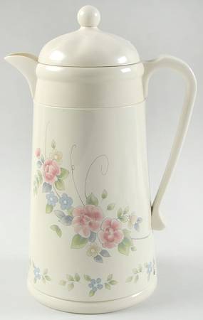 Tea Rose Plastic Thermos/Carafe & Lid by Pfaltzgraff