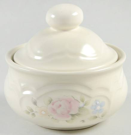 Tea Rose Sugar Bowl & Lid by Pfaltzgraff