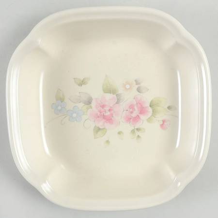 Tea Rose Individual Square Sandwich Server by Pfaltzgraff