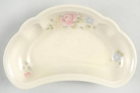 Tea Rose Crescent Salad Plate