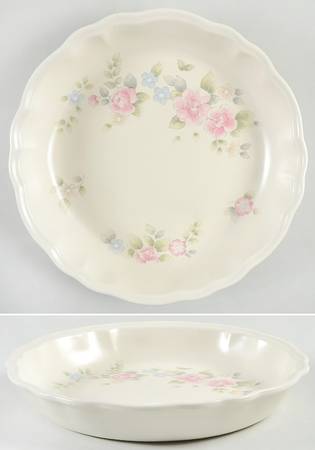 Tea Rose 9" Pie Baking Plate