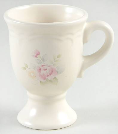 Tea Rose Footed Mug