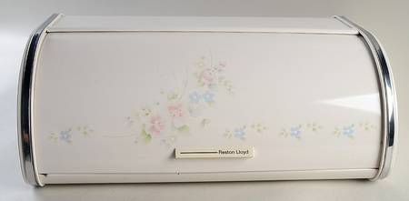 Tea Rose Metal Bread Box