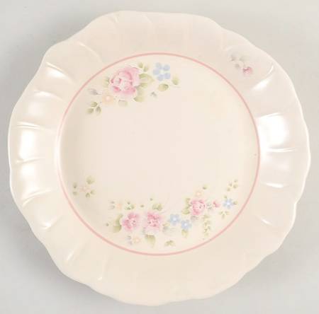 Tea Rose 8" Flower Shape Plate