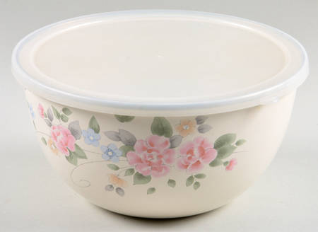 Tea Rose 8" Plastic Lid for Metal Mixing Bowl