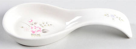 Tea Rose Spoon Rest/Holder (Holds 1 Spoon)