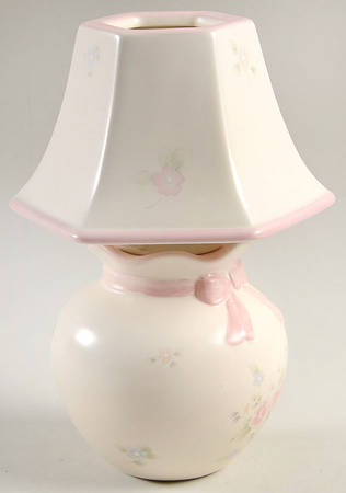 Tea Rose Votive Lamp & Shade