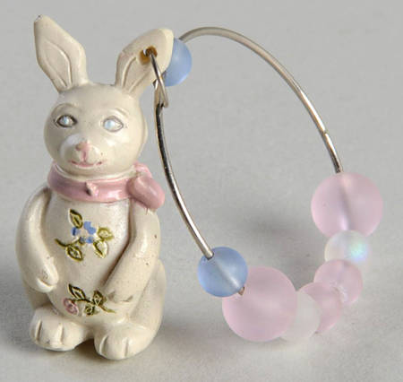 Tea Rose Wine Marker/Charm