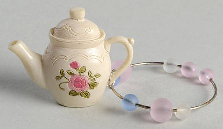 Tea Rose Wine Marker/Charm