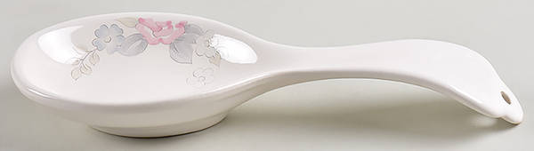 Tea Rose Spoon Rest/Holder (Holds 1 Spoon)