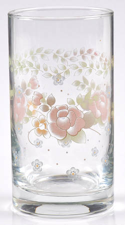 Tea Rose 8 Oz Glassware Juice by Pfaltzgraff