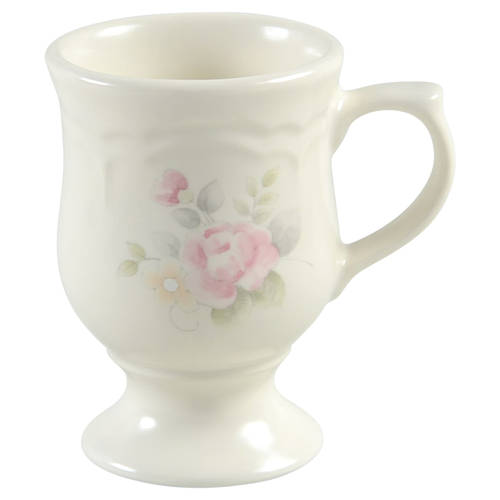 Tea Rose Pedestal Mug by Pfaltzgraff