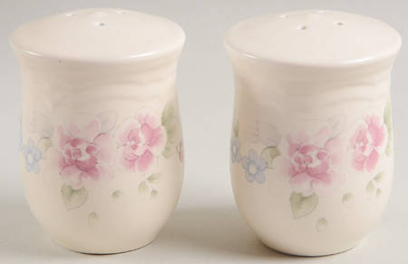 Tea Rose Salt & Pepper Set by Pfaltzgraff