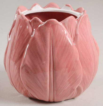 Tea Rose Flower Shape Jar No Lid