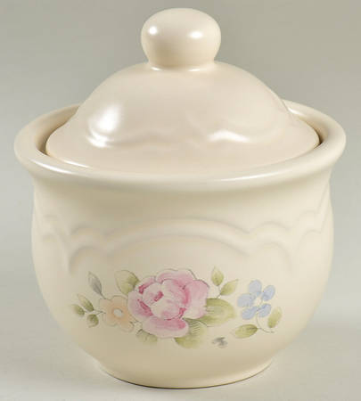 Tea Rose Sugar Bowl & Lid