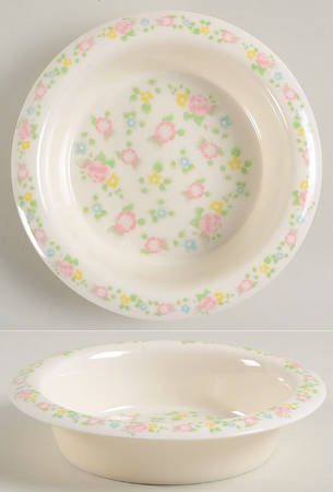 Tea Rose Melmac/Melamine Child's Bowl
