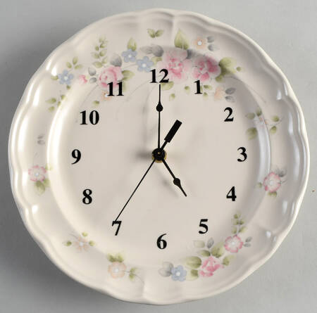 Tea Rose 1-2" depth  Clock Plate HC