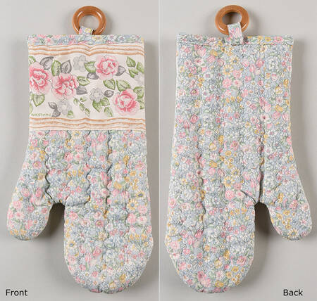 Tea Rose Cloth Oven Mitt