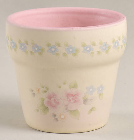 Tea Rose Votive Flower Pot