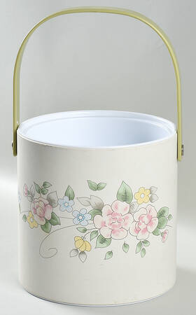 Tea Rose Plastic Ice Bucket No Lid