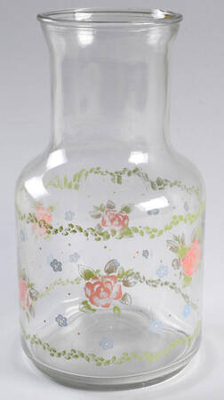 Tea Rose Glassware Carafe, No Lid