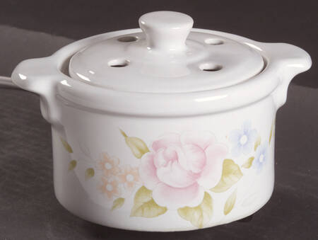 Tea Rose Electric Potpourri Warmer with Lid