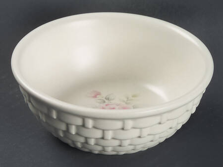 Tea Rose 5" Wicker Bowl