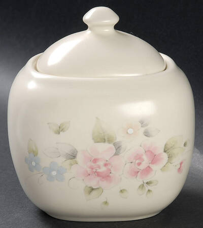 Tea Rose Sugar Bowl & Lid