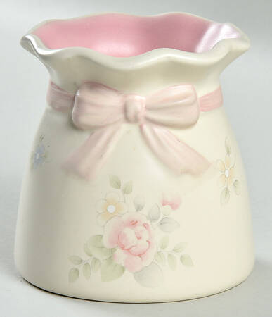 Tea Rose Candle Crock