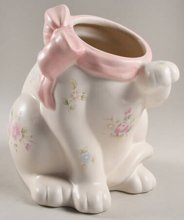 Tea Rose Sculpted Cookie Jar No Lid by Pfaltzgraff