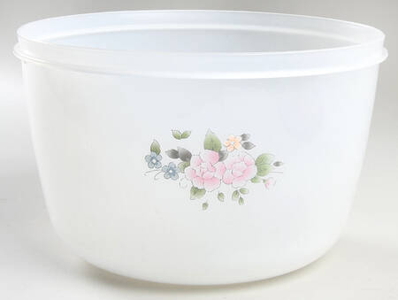 Tea Rose 9" Plastic Nested Storage Bowl No Lid