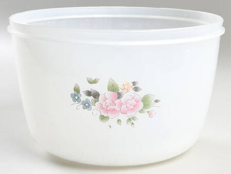Tea Rose 8" Plastic Nested Storage Bowl No Lid
