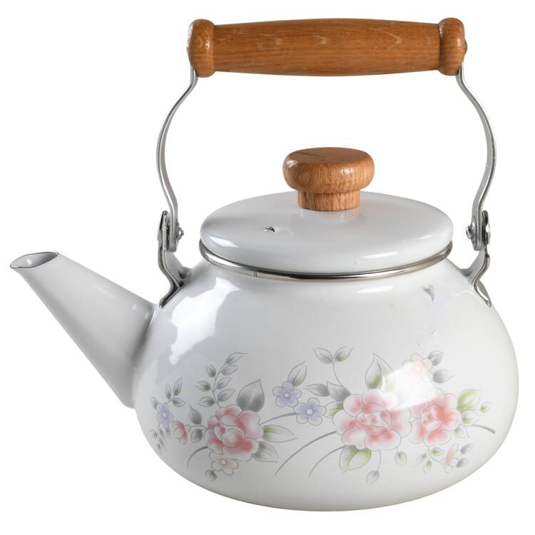 Tea Rose Metal Kettle & Lid by Pfaltzgraff
