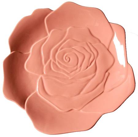 Tea Rose Flower Shape Dinner Plate