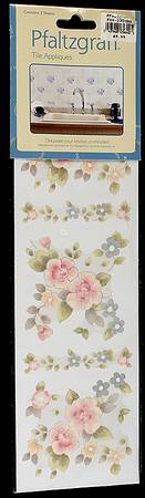 Tea Rose Ceramic Tile Applique