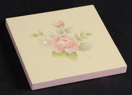 Tea Rose Wood Coaster