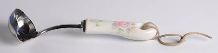 Tea Rose Gravy Ladle with Stainless Bowl