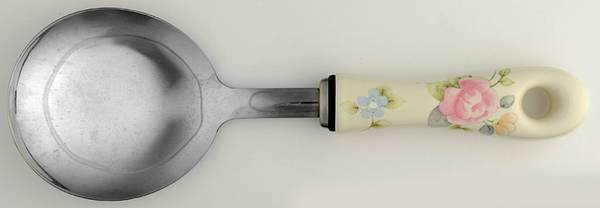 Tea Rose Casserole Spoon with Stainless Bowl
