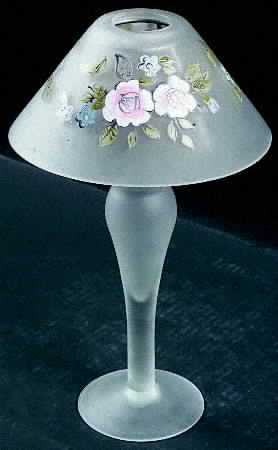 Tea Rose Glass Buffet Lighting