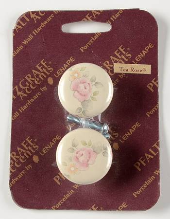 Tea Rose Set of 2 Drawer/Cabinet Pull/Knob
