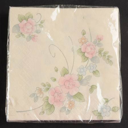 Tea Rose Package of Paper Beverage Napkins
