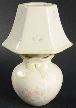 Tea Rose Votive Lamp & Shade