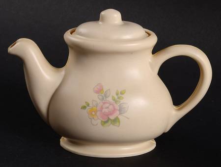 Tea Rose Plastic Child's Teapot & Lid