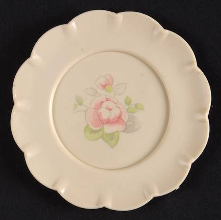 Tea Rose Plastic Child's Plate