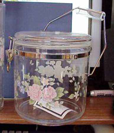 Tea Rose Acrylic Storage Jar/Ice Bucket