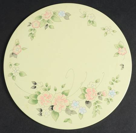 Tea Rose Round Cork Back Trivet by Pfaltzgraff