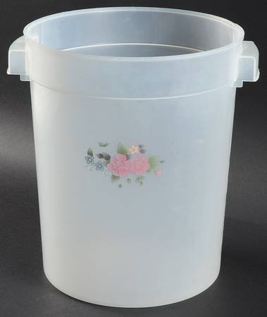 Tea Rose Plastic Flour Storage Bin-No Lid
