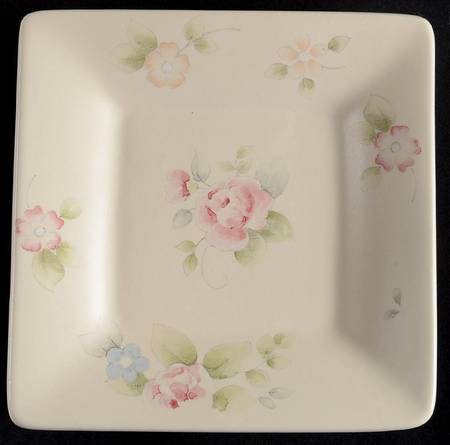 Tea Rose Finger Food Plate by Pfaltzgraff