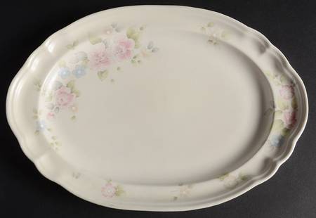 Tea Rose 12" Oval Serving Platter by Pfaltzgraff